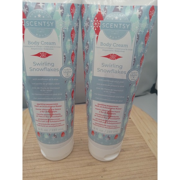 2‎ Scentsy ~ Body Cream -Swirling Snowflakes - Picture 8 of 9